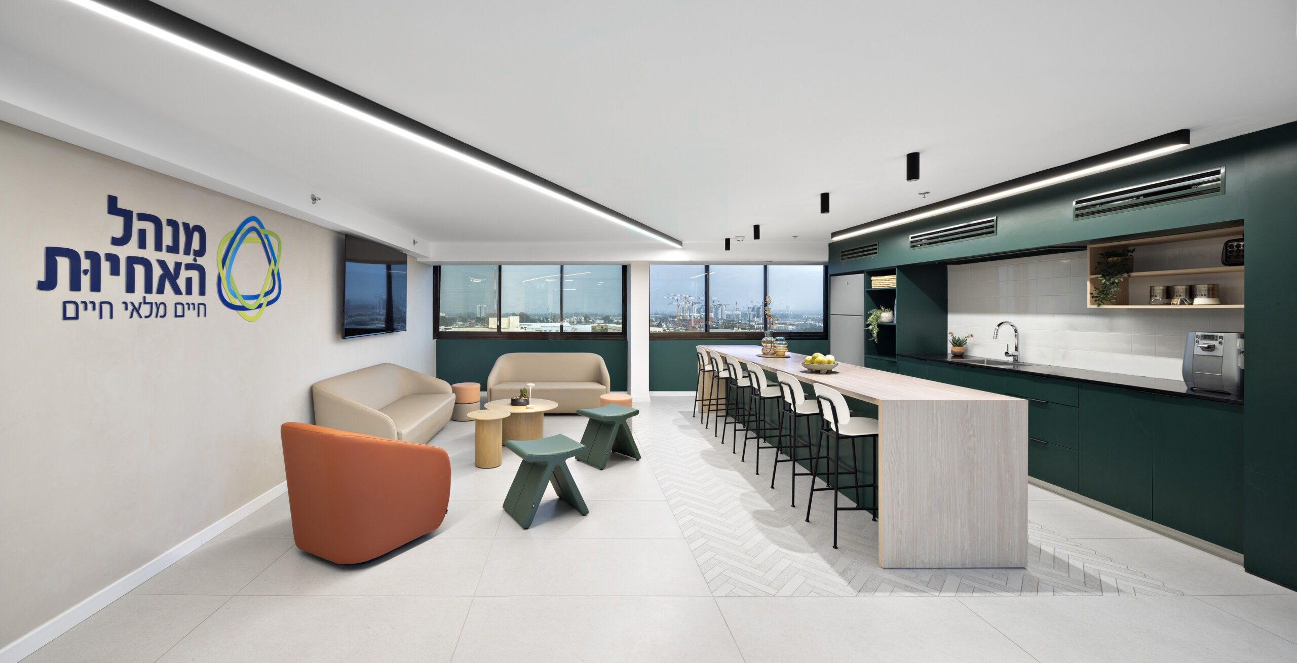 bob armchair and sofa+pi pouf+roller pouf by B&T+Tondina bar by Infiniti